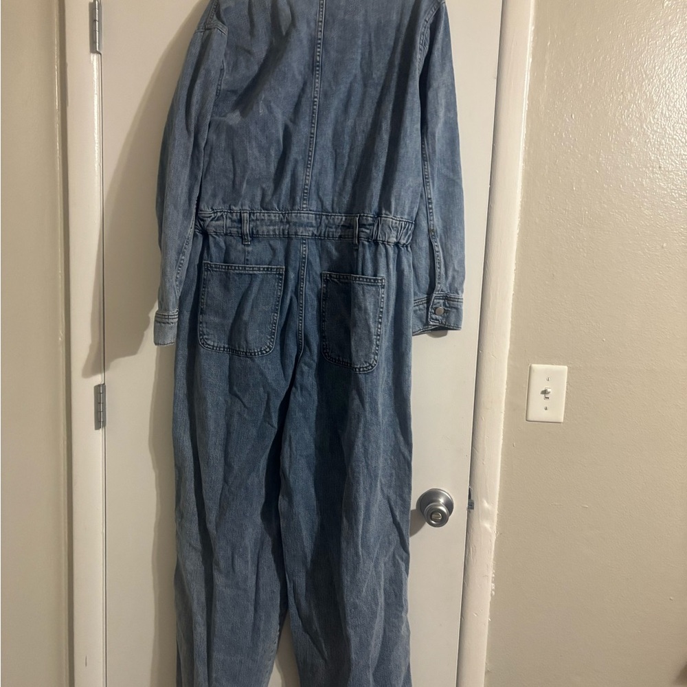 Universal Thread Blue Denim Jumpsuit - Picture 2 of 3